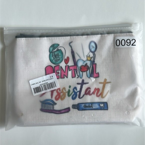 ❤️ BNWT Dental Assistant Cosmetic Makeup Bag Hygienist Great Gift Dental Student - Picture 7 of 7